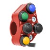 Commodo de guidon Routier gauche pour Kawasaki Ninja ZX-6R (Rouge)