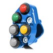 Commodo de guidon Racing gauche pour Aprilia RSV4 (Bleu)