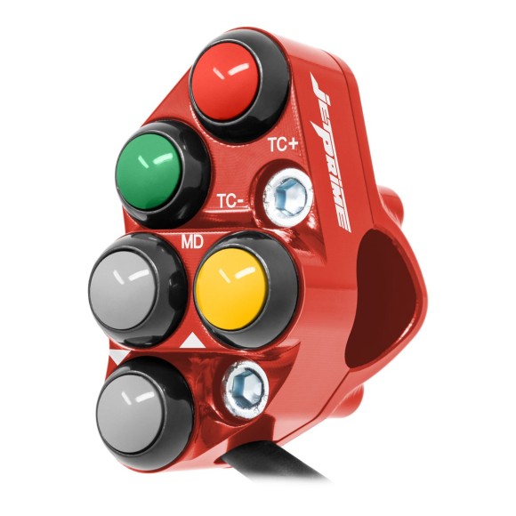 Left Racing Handlebar Switch for Aprilia RSV4 (Red)