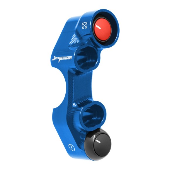 Commodo de guidon Routier droit pour Honda CBR 1000 RR (Trous universels) (Bleu)