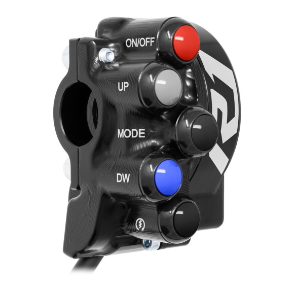 Throttle control cover with integrated handlebar switch for Yamaha YZF-R1