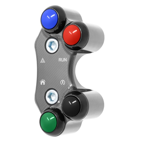 Right Street Handlebar Switch for Triumph Scrambler 1200 XE (Aligned holes) (Titanium)