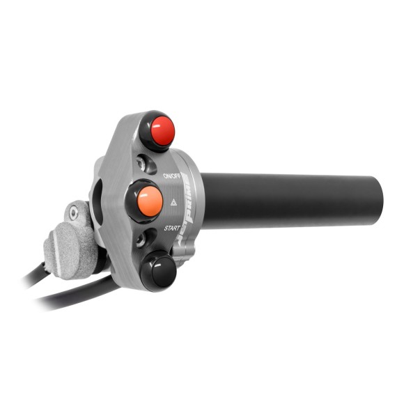 Pulsantiera aggiuntiva per comando gas rapido per Triumph Trident 800 (Titanio)