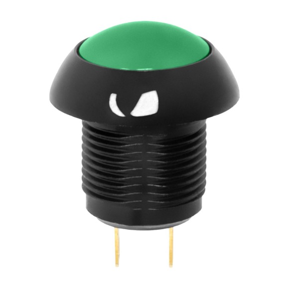 Bouton-poussoir à accrochage pour commodo de guidon Jetprime (Finition brillante) (Vert)
