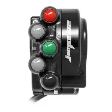 Throttle control cover with integrated handlebar switch for Yamaha MT-10