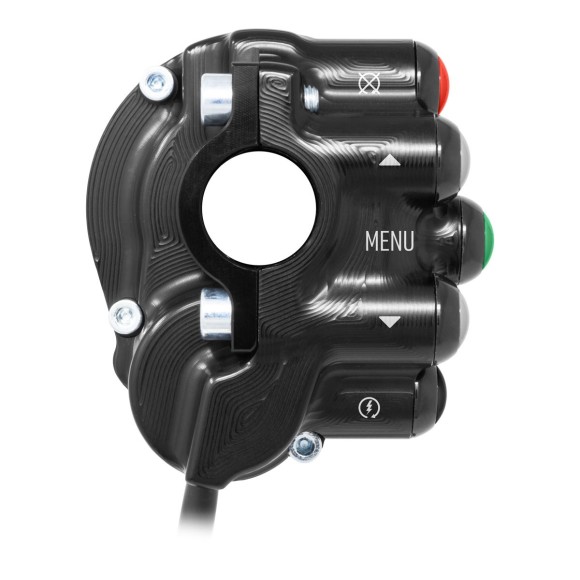 Throttle control cover with integrated handlebar switch for Yamaha MT-10