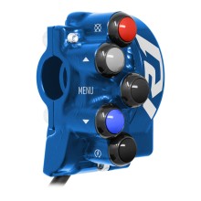 Cover comando gas con pulsantiera integrata per Yamaha YZF-R1 (Blu) 2
