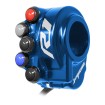 Gassteuerung Abdeckung mit integriertem Lenkerschalter für Yamaha YZF-R1 (Blau)