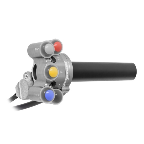 Commodo de guidon supplémentaire Enduro pour poignée de gaz rapide pour Aprilia Tuareg 660 (Titane)