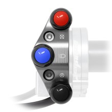 Commodo de guidon supplémentaire Racing pour poignée de gaz rapide pour Ducati Streetfighter V2 (Titane)