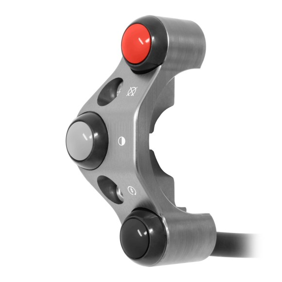 Pulsantiera aggiuntiva per comando gas rapido per Aprilia Tuono 457 (Titanio)