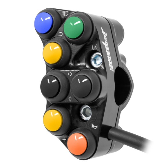 Jetprime Commodo de guidon Routier gauche pour