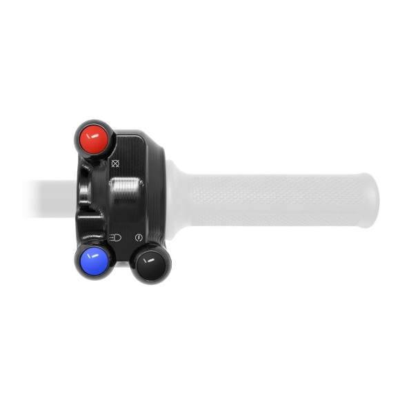 Throttle control cover with integrated handlebar switch for Ducati Hypermotard 950