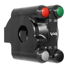 Throttle control cover with integrated handlebar switch for Ducati Streetfighter V4 2