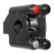 Throttle control cover with integrated handlebar switch for Ducati Diavel V4 2