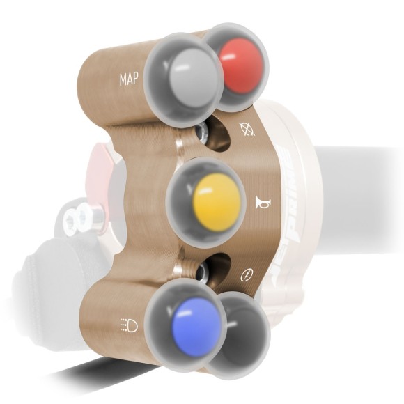 Additional Enduro handlebar switch for quick throttle for Aprilia Tuareg 660 (Bronze)