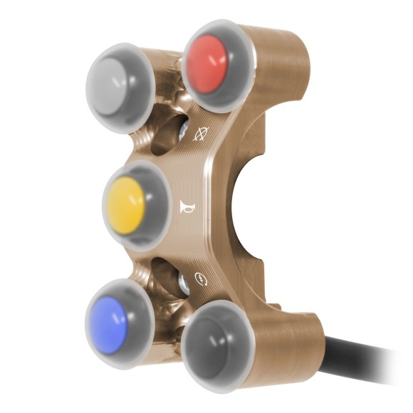 Additional Enduro handlebar switch for quick throttle for Aprilia Tuareg 660 (Bronze)