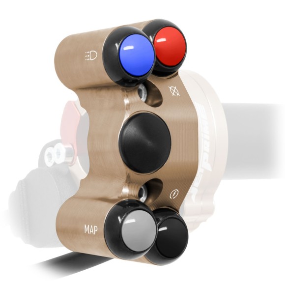 Additional handlebar switch for quick throttle for Aprilia Tuareg 660 (Bronze)