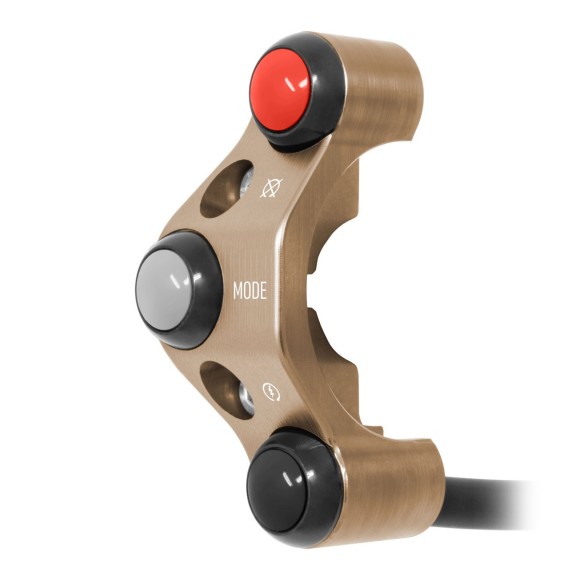Additional handlebar switch for quick throttle for BMW R NINE T (Bronze)