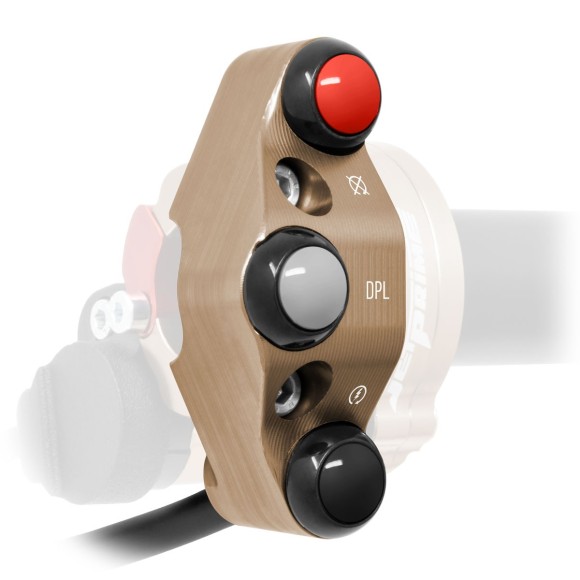 Additional handlebar switch for quick throttle for Ducati Diavel 1260 (Bronze)