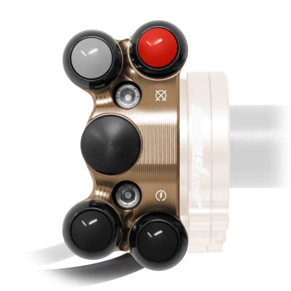 Commodo de guidon supplémentaire pour poignée de gaz rapide pour Ducati Diavel V4 (Bronze)