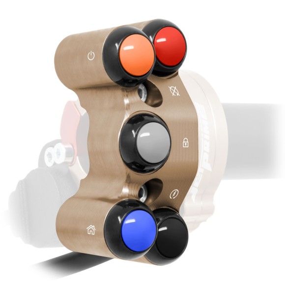 Commodo de guidon supplémentaire pour poignée de gaz rapide pour Triumph Tiger 1200 (Bronze)