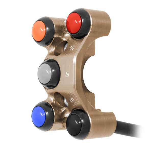 Additional handlebar switch for quick throttle for Triumph Speed Triple 1200 (Bronze)