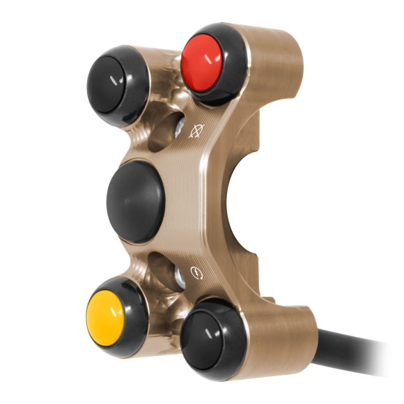 Commodo de guidon supplémentaire pour poignée de gaz rapide pour Yamaha T-MAX 560 (Bronze)