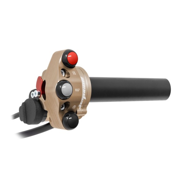 Pulsantiera aggiuntiva Racing per comando gas rapido per Aprilia Tuono V4 (Bronzo)