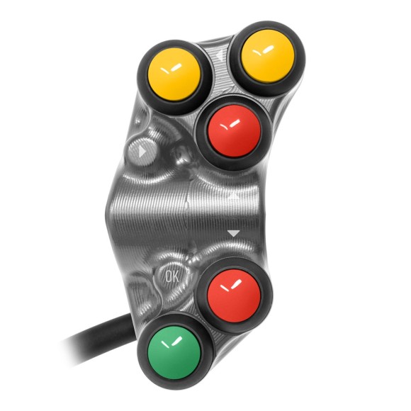 Left Street Handlebar Switch for Ducati Hypermotard V2 (Titanium)